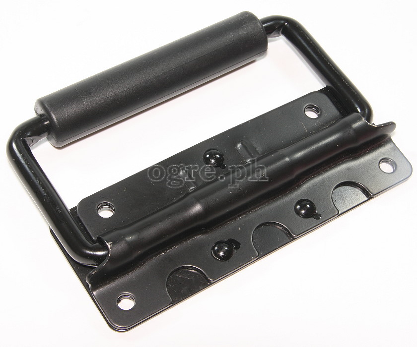 H03P-B Flight Case Small Surface Handle with Grip, 122 x 86mm Black, Set of 2
