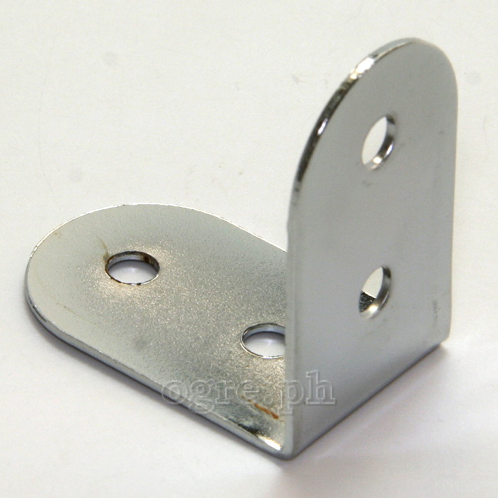 HC01 Flight Case Small Corner Brace Protector 40*25mm, Chrome, Set of 4