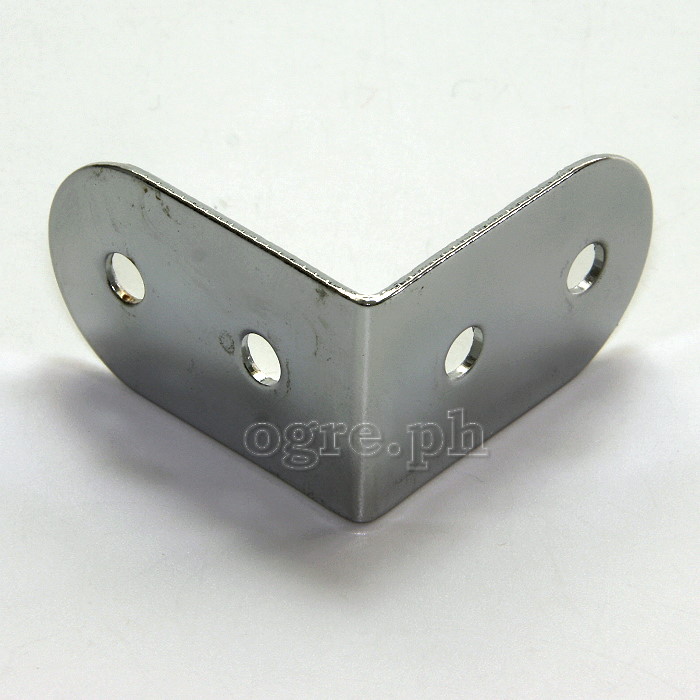 HC01 Flight Case Small Corner Brace Protector 40*25mm, Chrome, Set of 4