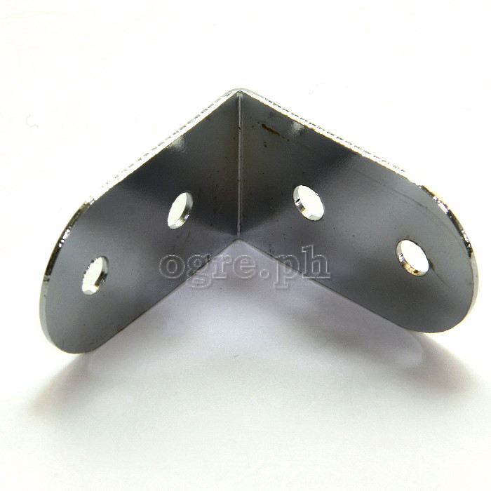 HC01 Flight Case Small Corner Brace Protector 40*25mm, Chrome, Set of 4