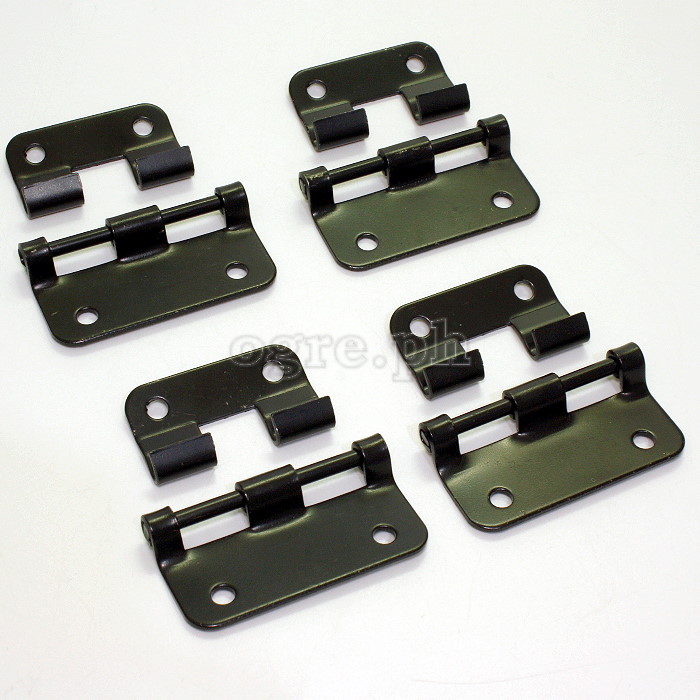 HP06-B Flight Case Small Detachable Lift Off Hinge 57x30mm, Black, Set of 4