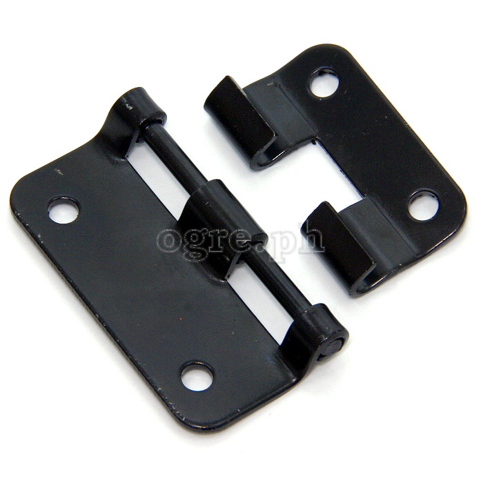 HP06-B Flight Case Small Detachable Lift Off Hinge 57x30mm, Black, Set of 4