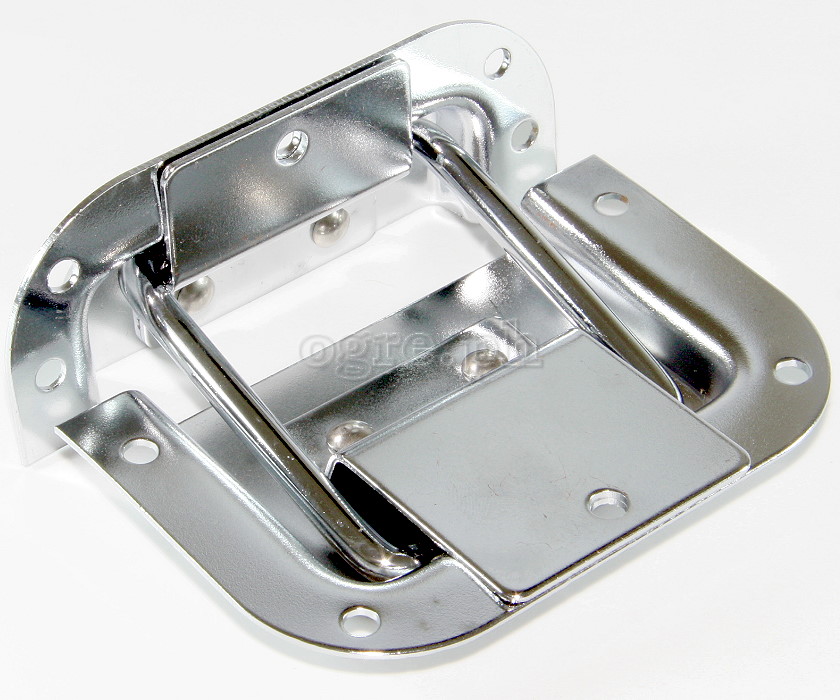 HS02 Flight Case Medium Recessed Lid Support Hinge, 102x110mm, Set of 2
