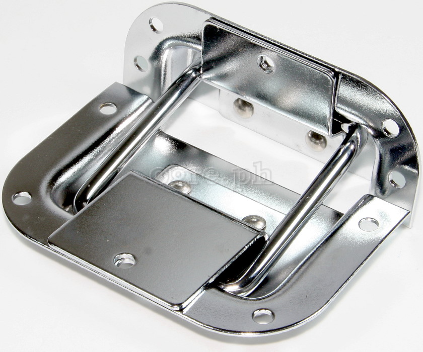 HS02 Flight Case Medium Recessed Lid Support Hinge, 102x110mm, Set of 2