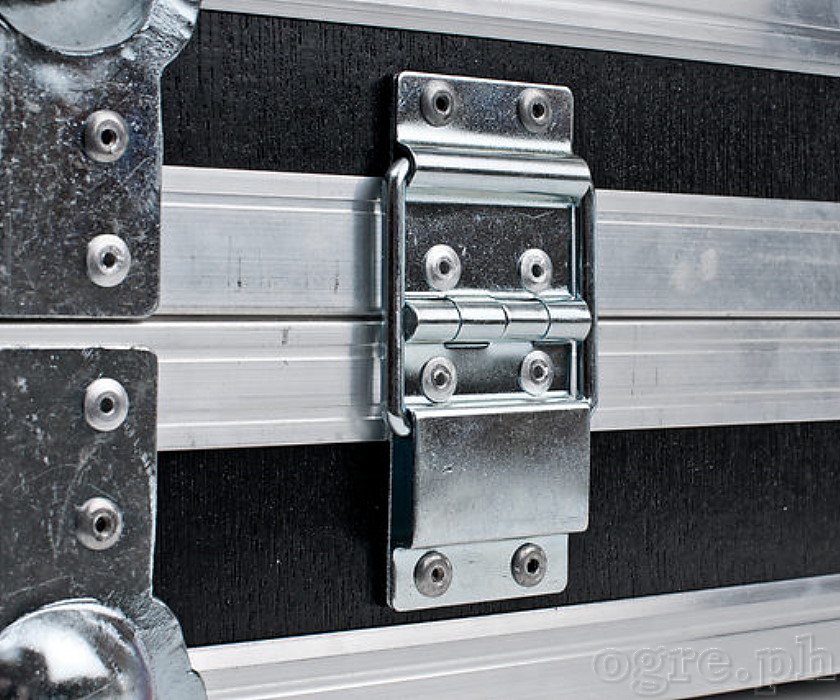 HS08 Flight Case Small Lid Stay Hinge, 40x95mm, Chrome, Set of 2