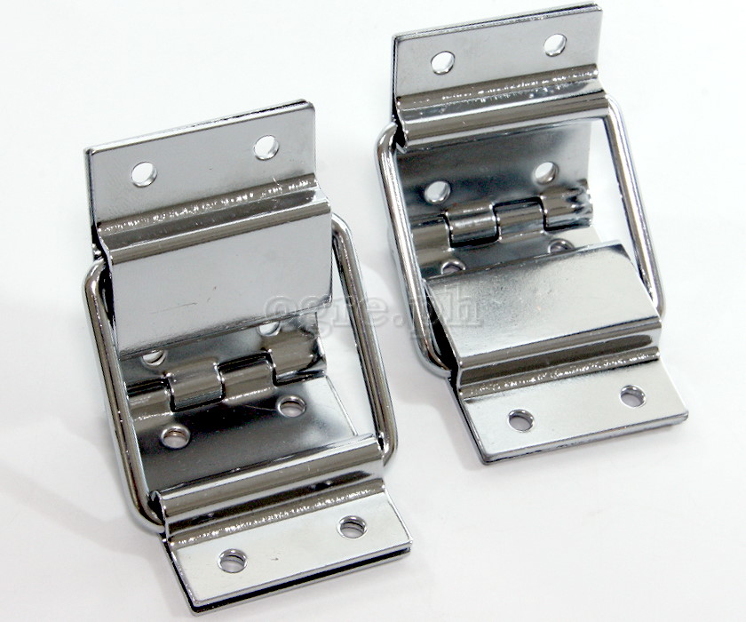 HS08 Flight Case Small Lid Stay Hinge, 40x95mm, Chrome, Set of 2