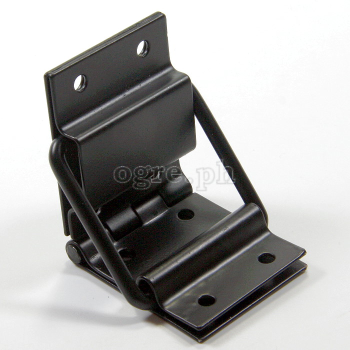 HS08-B Flight Case Small Lid Stay Hinge, 40x95mm, Black, Set of 2