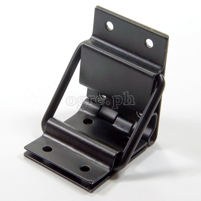 HS08-B Flight Case Small Lid Stay Hinge, 40x95mm, Black, Set of 2