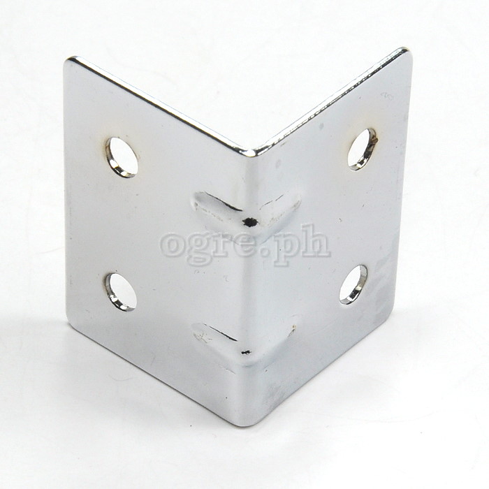 JM30 Flight Case Small Corner Brace Protector, 30*40mm, Chrome, Set of 4