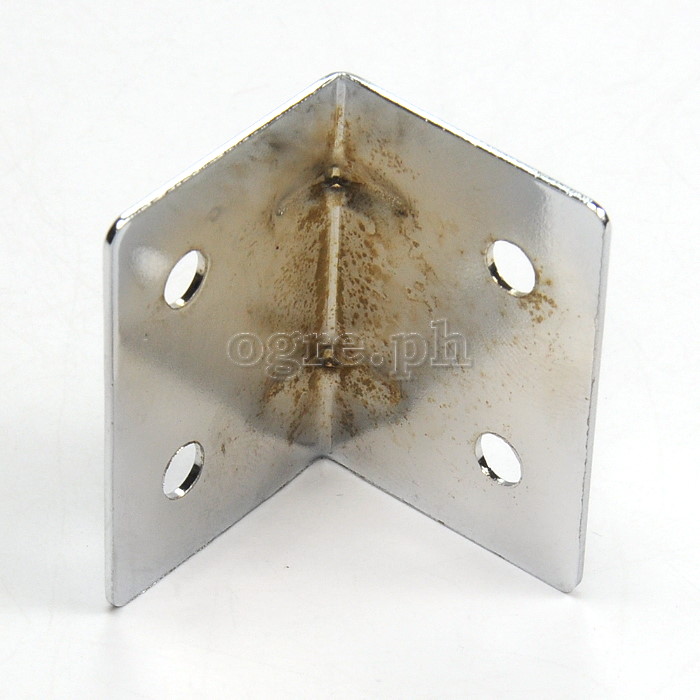 JM30 Flight Case Small Corner Brace Protector, 30*40mm, Chrome, Set of 4