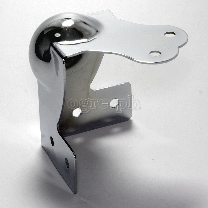 MB01 Flight Case Large Combination Ball Corner / Brace, 6 Holes 70mm, Chrome, Set of 4