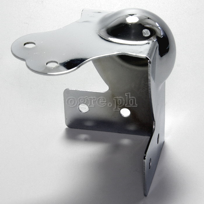 MB01 Flight Case Large Combination Ball Corner / Brace, 6 Holes 70mm, Chrome, Set of 4