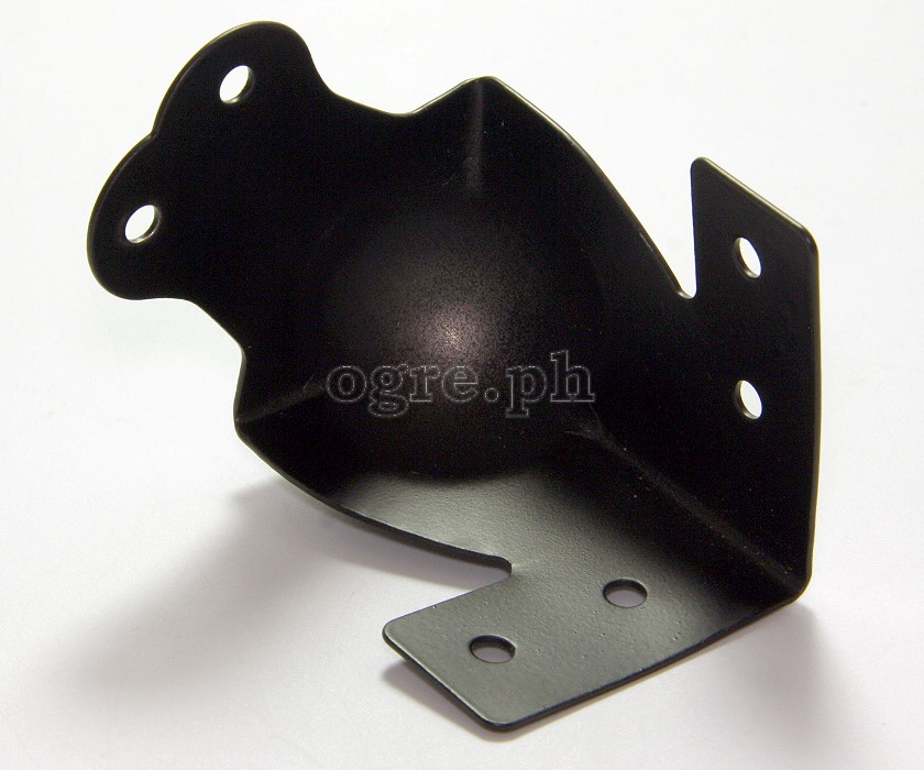 MB01-B Flight Case Large Combination Ball Corner / Brace, 6 Holes 70mm, Black, Set of 4