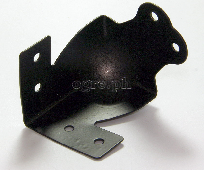 MB01-B Flight Case Large Combination Ball Corner / Brace, 6 Holes 70mm, Black, Set of 4