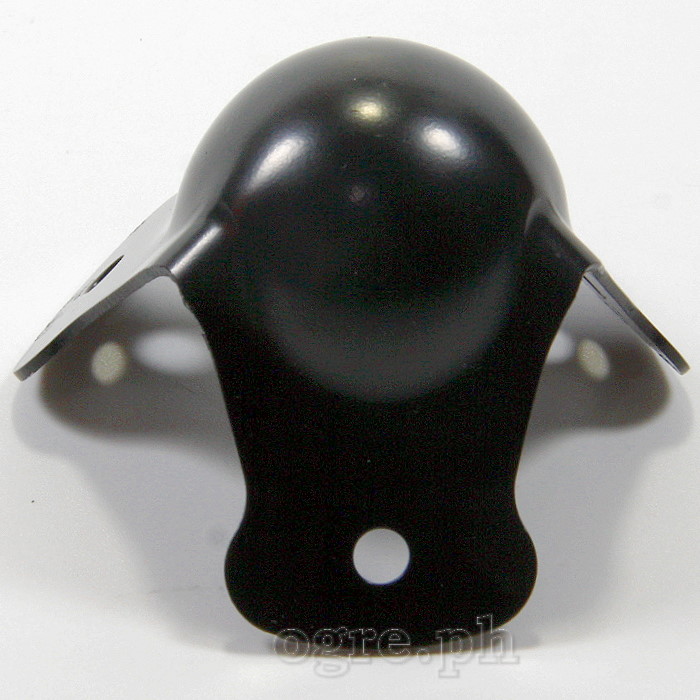 SC02-B Flight Case Small Ball Corner, 3 Holes, 55*45mm, Black, Set of 4