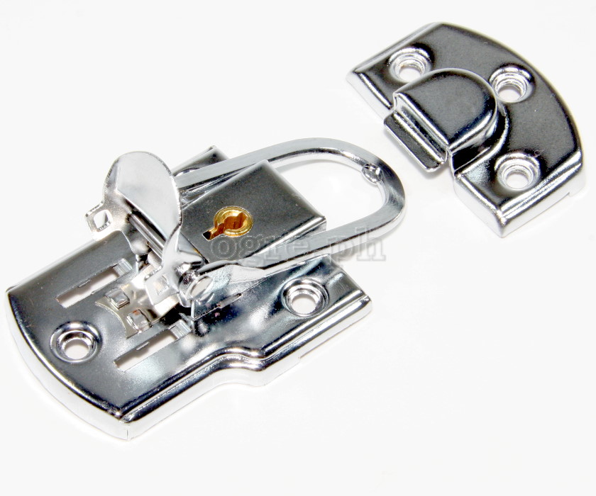 TL01-L Flight Case Large Drawbolt Closure Latch, Key Lockable 90 x 50mm