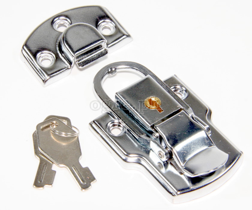 TL01-L Flight Case Large Drawbolt Closure Latch, Key Lockable 90 x 50mm