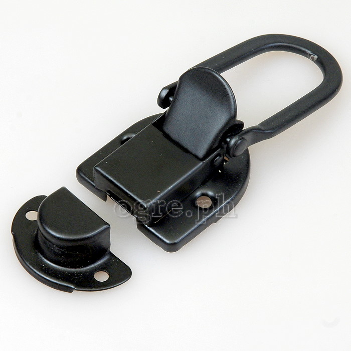 TL03-B Flight Case Small Drawbolt Closure Latch, 58 x 34mm, Black, Set of 2