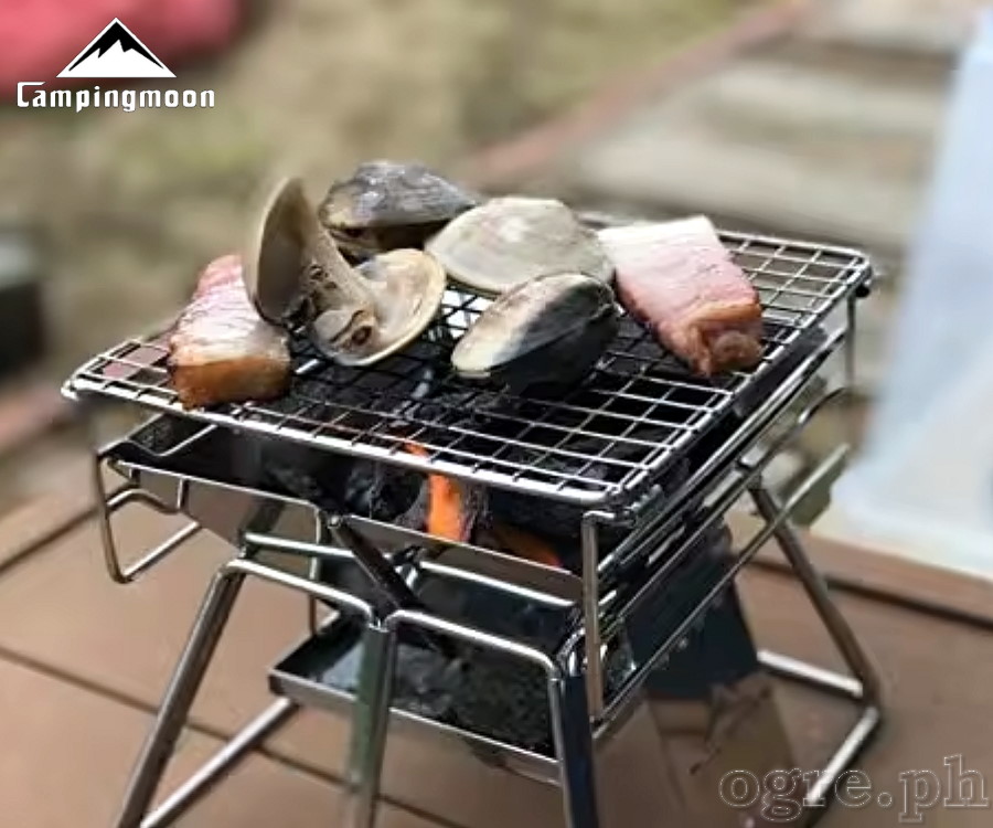 X-MINI Portable Stainless Steel Mini Camping Grill Stand (19*19*19cm)