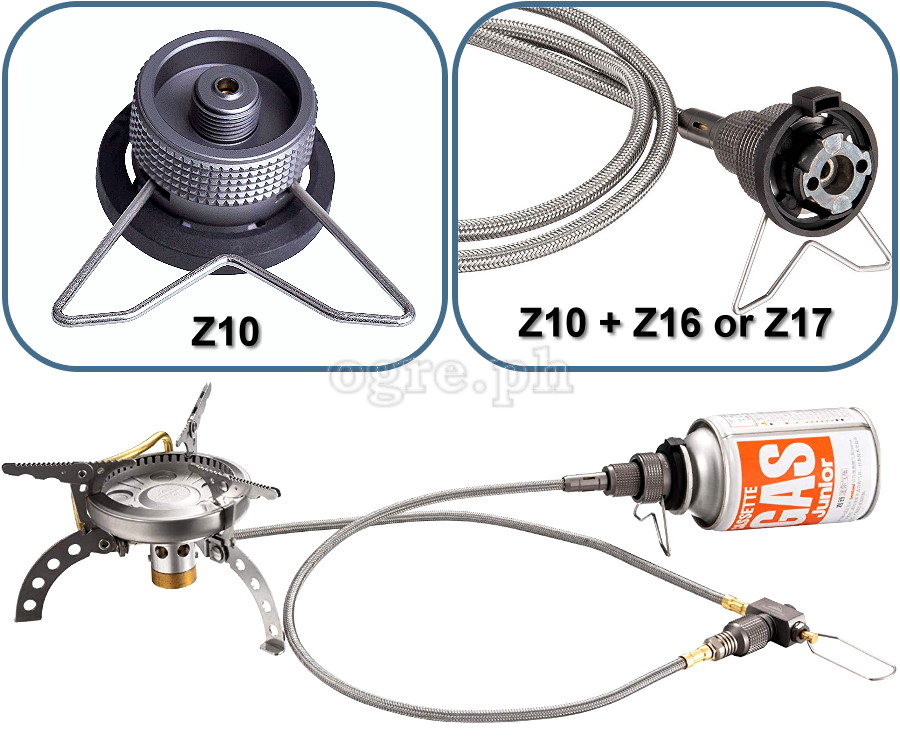 Z16-Z17 50cm-100cm  Braided Stainless Steel Butane Gas Extension Hose