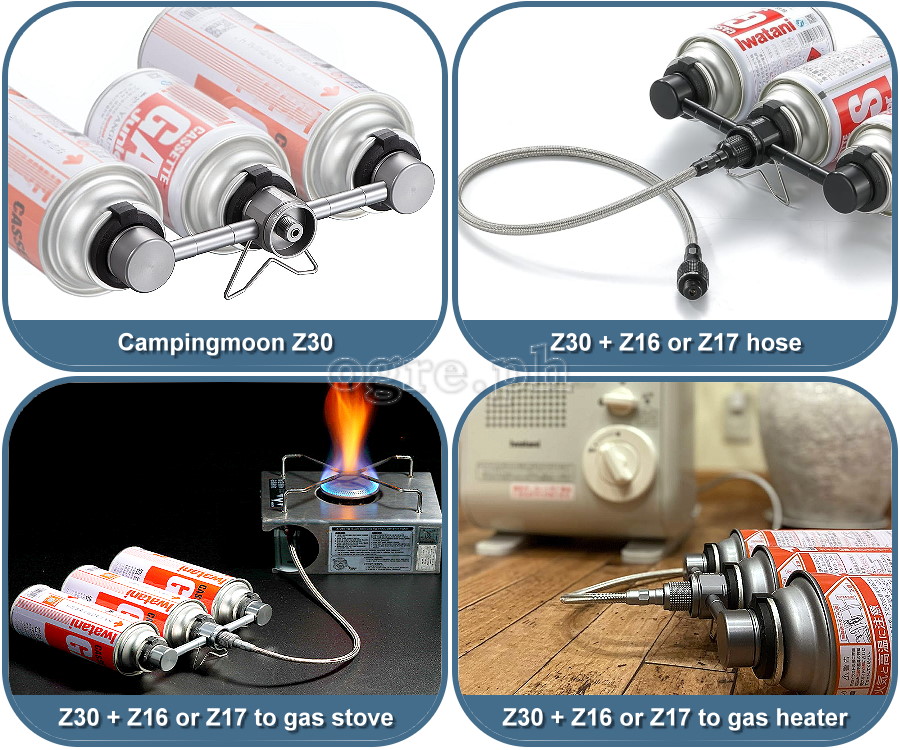 Z16-Z17 50cm-100cm  Braided Stainless Steel Butane Gas Extension Hose