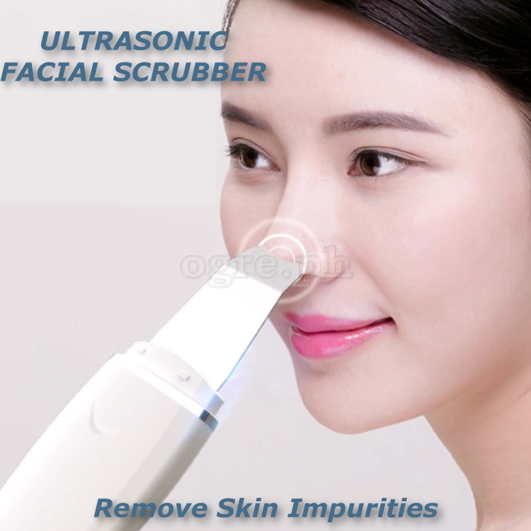 W-1188 Cordless Ultrasonic Facial Skin Scrubber USB-Rechargeable