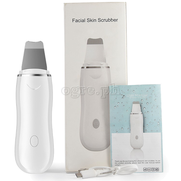W-1188 Cordless Ultrasonic Facial Skin Scrubber USB-Rechargeable