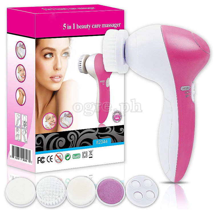 W-1306 5-in-1 Facial Cleansing Brush Set Battery-Powered