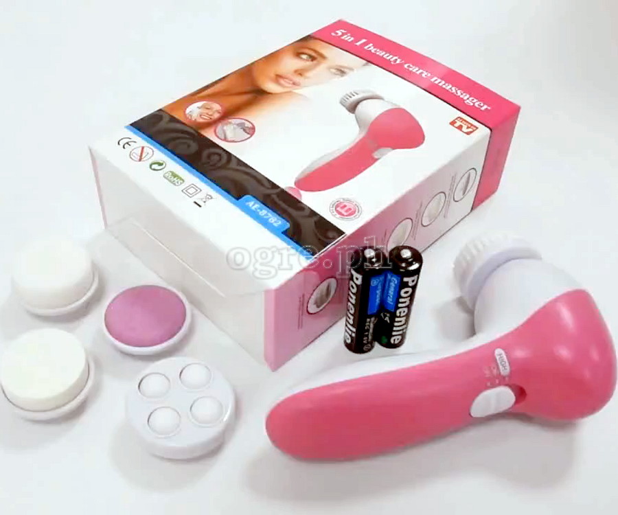 W-1306 5-in-1 Facial Cleansing Brush Set Battery-Powered