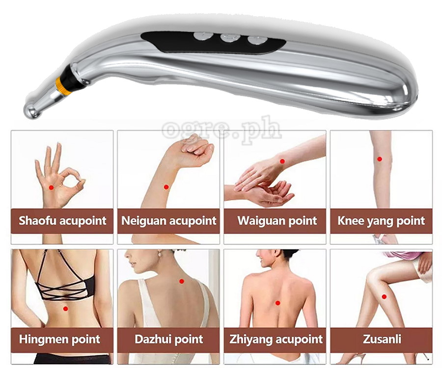 W-912R Cordless Acupressure Massage Pen Set USB-Rechargeable