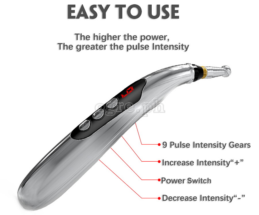 W-912R Cordless Acupressure Massage Pen Set USB-Rechargeable