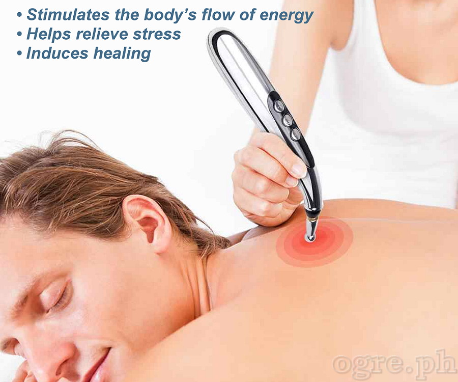 W-912R Cordless Acupressure Massage Pen Set USB-Rechargeable