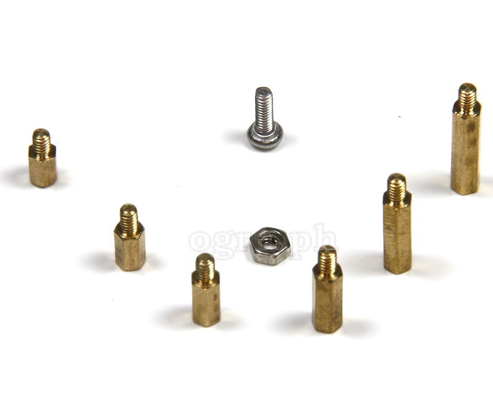 HW040-M2 PCB / Motherboard Brass M-F Standoff Spacer Kit ~ 180pcs M2 Mix