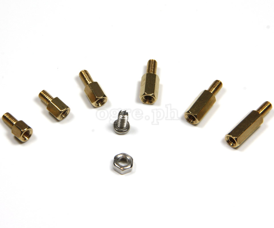 HW040-M3 PCB / Motherboard Brass M-F Standoff Spacer Kit ~ 180pcs M3 Mix