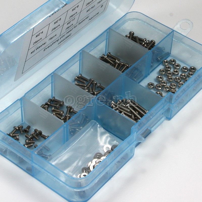 HW028-M2 Nickel Plated Pan Head Philips Screws Kit M2 Mix