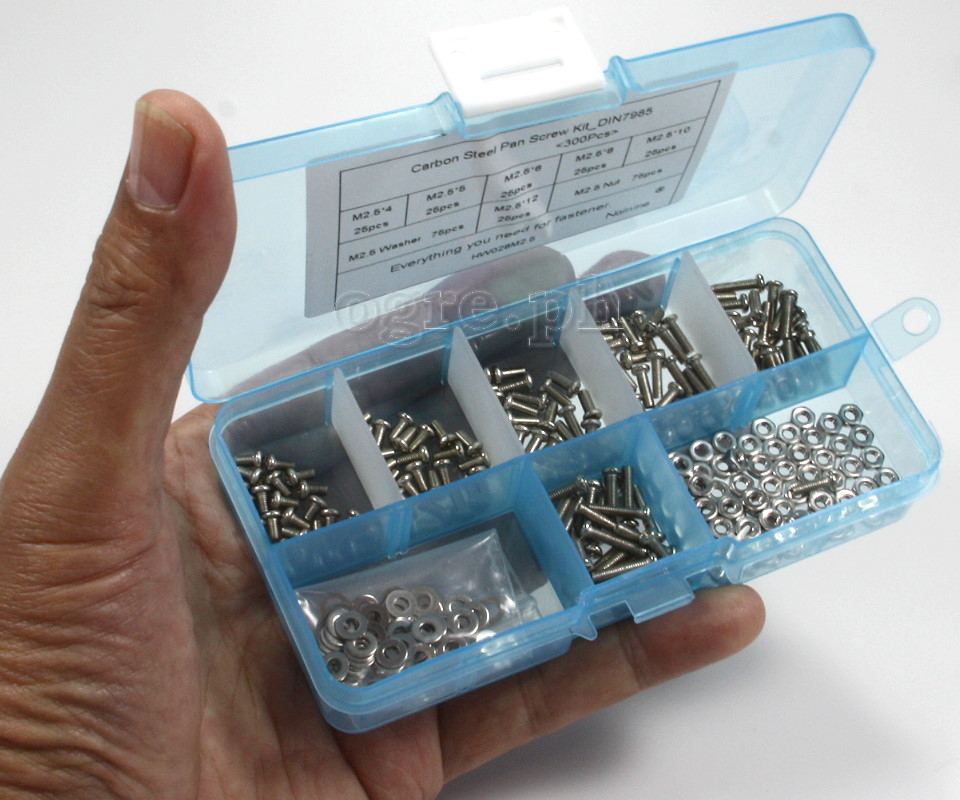 HW028-M2 Nickel Plated Pan Head Philips Screws Kit M2 Mix