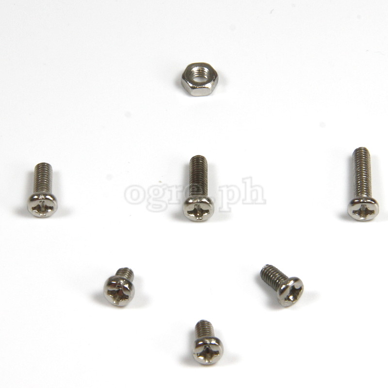 HW028-M3 Nickel Plated Pan Head Philips Screws Kit M3 Mix