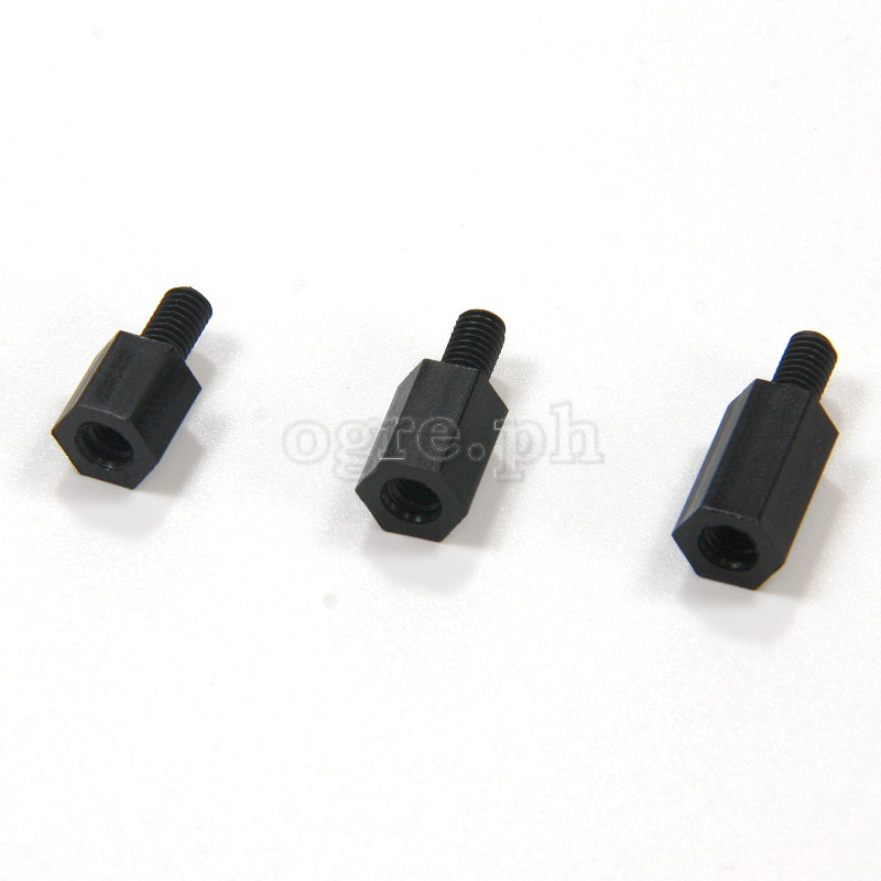 NL16-M3 PCB / Motherboard Black Nylon M-F Standoff Spacer Kit ~ 180pcs M3 Mix
