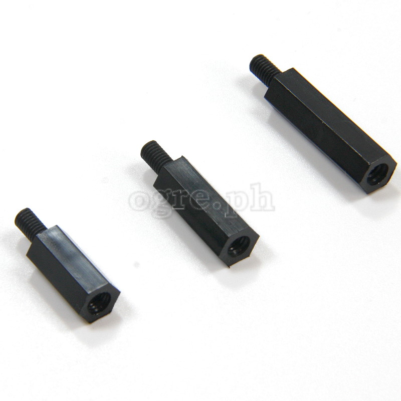 NL16-M3 PCB / Motherboard Black Nylon M-F Standoff Spacer Kit ~ 180pcs M3 Mix