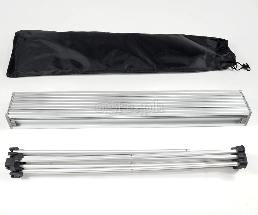 FS-AFTL01 All Aluminum Folding Mini Table Anodized Silver Top (68x46x41cm)
