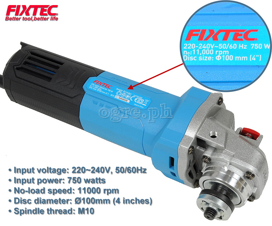 FAG750100R 750W 100mm Angle Grinder