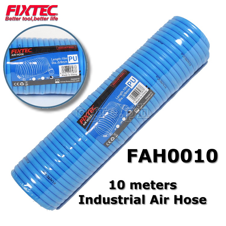 FAH0010 10m Industrial Air Hose with Quick-Release Fittings