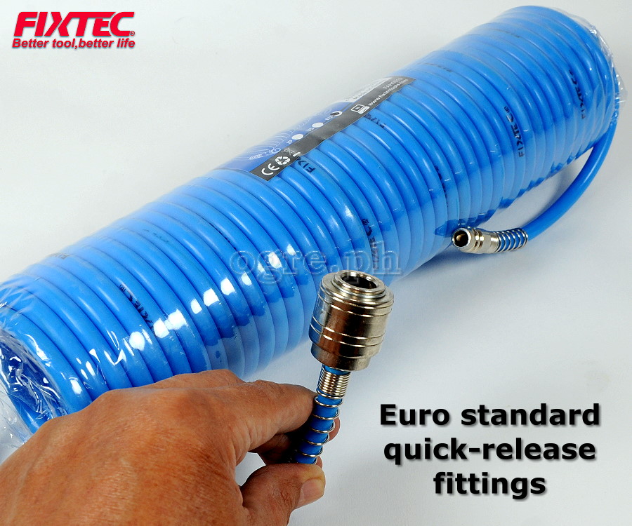 FAH0010 10m Industrial Air Hose with Quick-Release Fittings