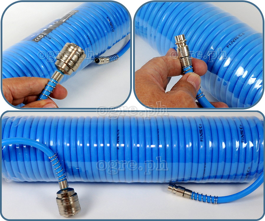 FAH0010 10m Industrial Air Hose with Quick-Release Fittings