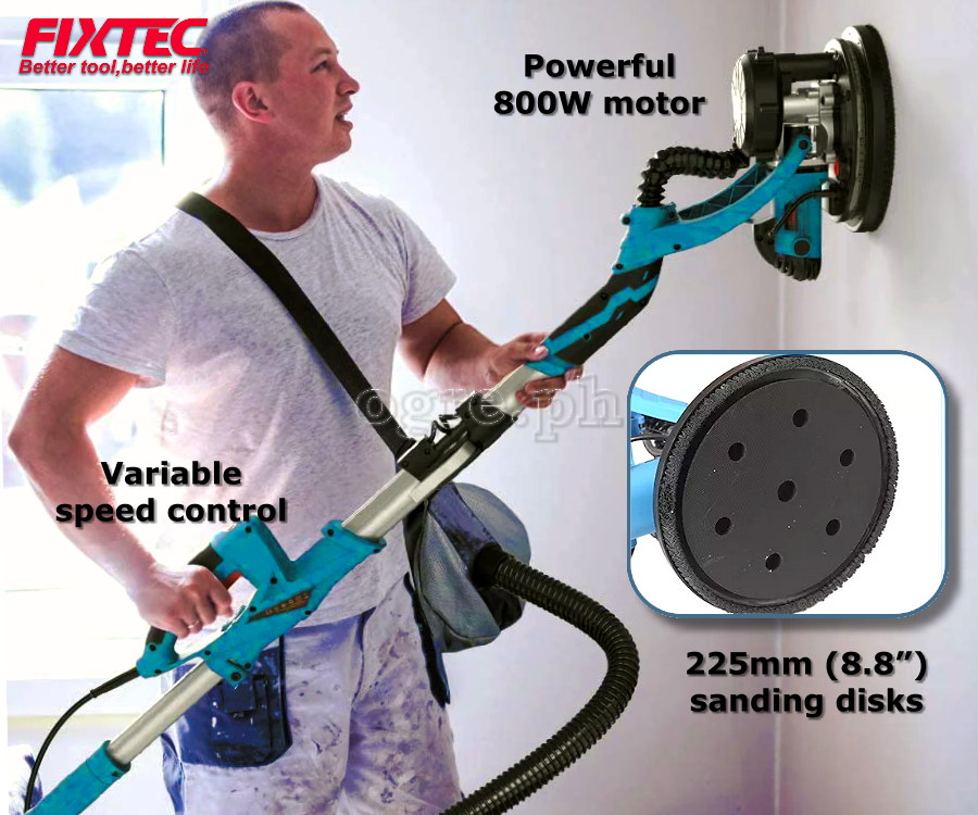 FDS08002L 800W 225mm Extendable Drywall Sander