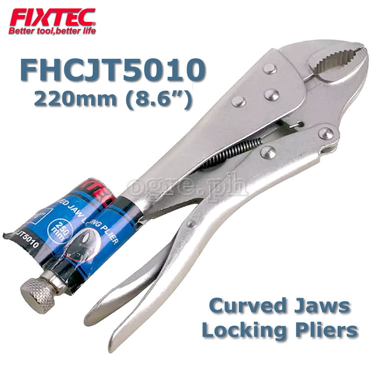 FHCJT5010 220mm (8.6”) Industrial Curved Jaws Locking Pliers