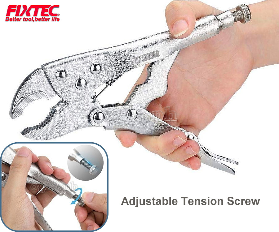 FHCJT5010 220mm (8.6”) Industrial Curved Jaws Locking Pliers