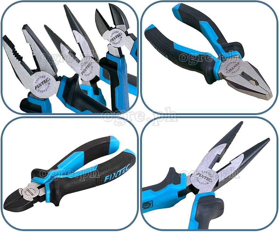 FHPK031 3pcs Industrial Chrome Vanadium Pliers Set