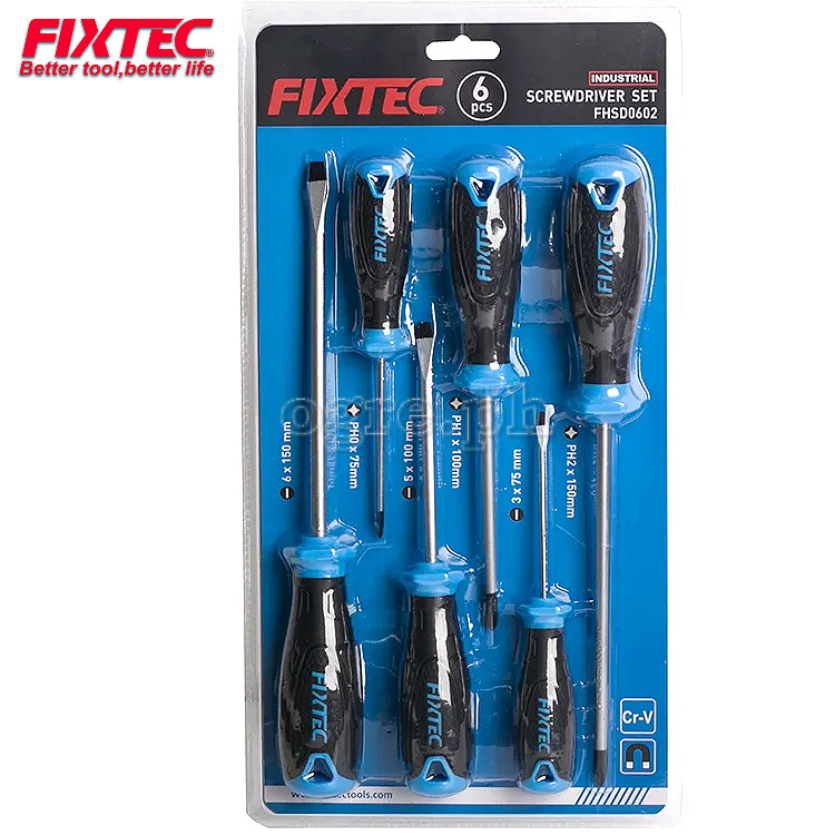 FHSD0602 6pcs Magnetic Tip Industrial Screwdrivers Set