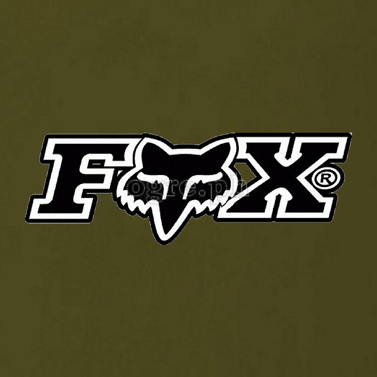 BRD-Fox(A) Outdoor Sports Brands Logos on FOTL Soft Premium Cotton Tee ~ Fox (Black)